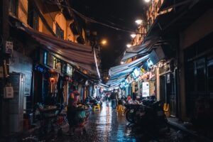 Mercado de noche Hanoi